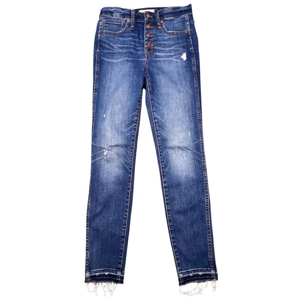 Madewell Blue 10" High-Rise Skinny Button Fly Jeans Women 26